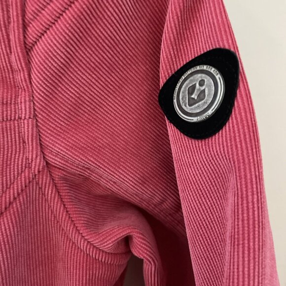 Killtec Women's Corduroy Jacket Size 6 Salmon Hooded Water Resistant Gorpcore - Picture 5 of 14